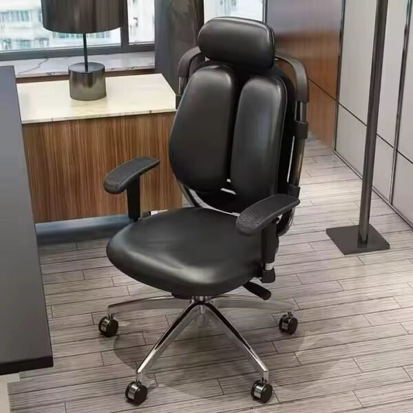 Modern Pure Leather Orthopedic Office Chair